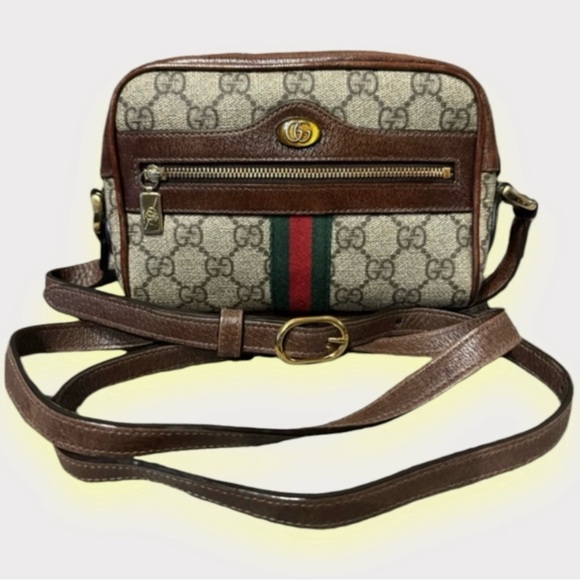 GUCCI OPHIDIA GG SUPREME MINI BAG - Picture 1 of 14